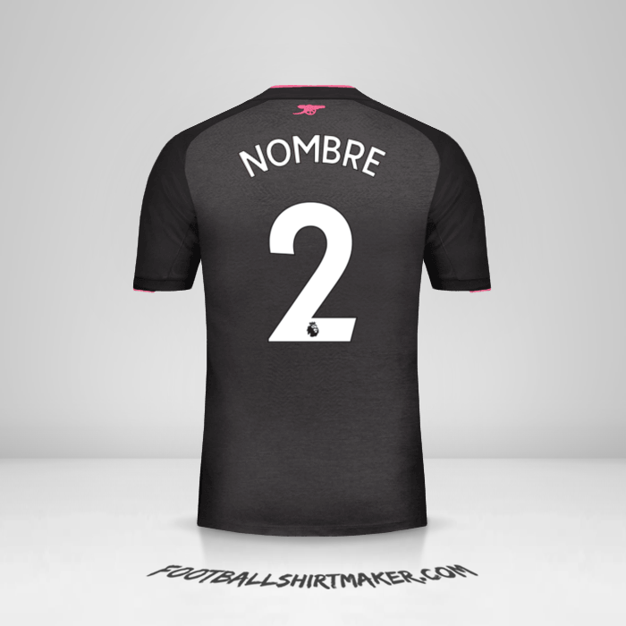 Camiseta Arsenal 2017/18 Tercera -  nombre - 2