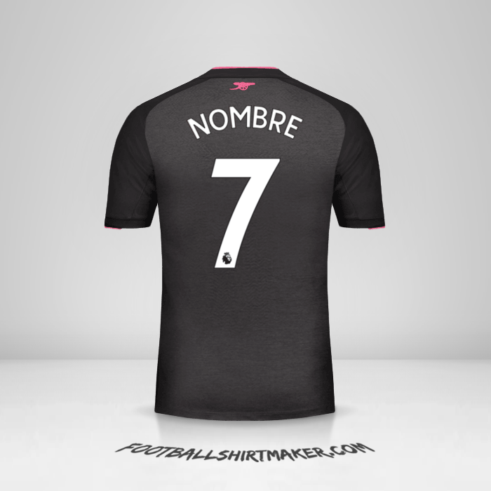 Camiseta Arsenal 2017/18 Tercera -  nombre - 7