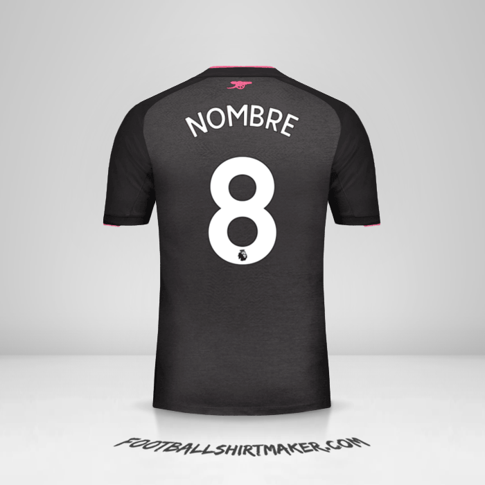 Camiseta Arsenal 2017/18 Tercera -  nombre - 8