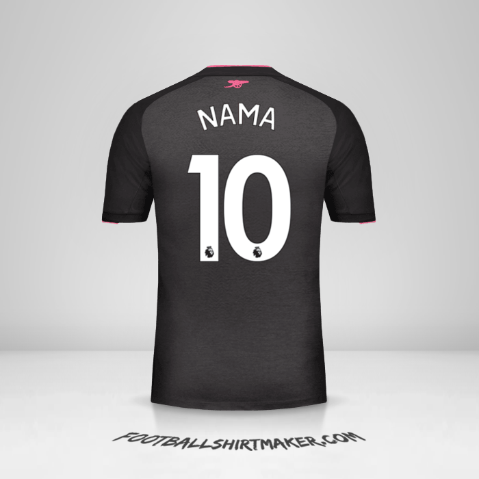 Jersey Arsenal 2017/18 Ketiga -  nama - 10