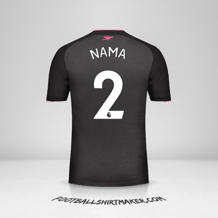 Jersey Arsenal 2017/18 Ketiga -  nama - 2