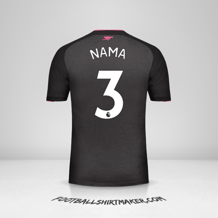 Jersey Arsenal 2017/18 Ketiga -  nama - 3