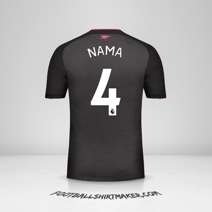 Jersey Arsenal 2017/18 Ketiga -  nama - 4