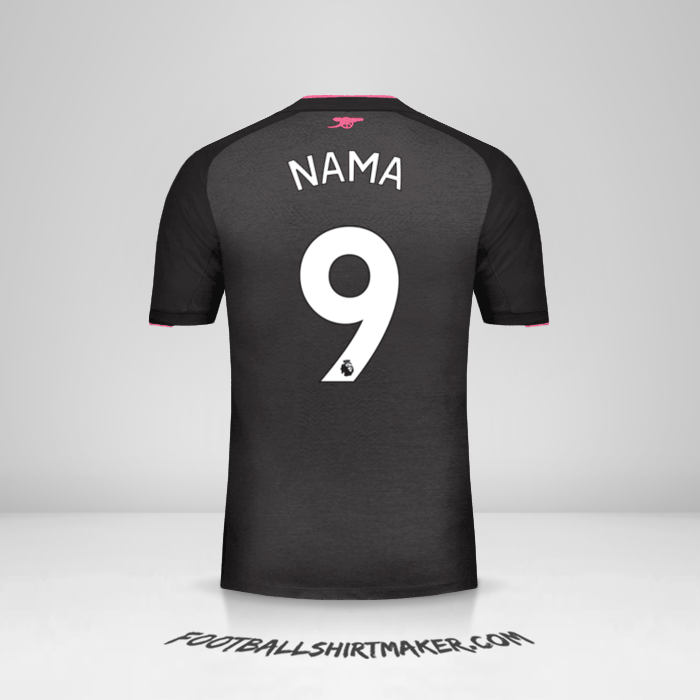 Jersey Arsenal 2017/18 Ketiga -  nama - 9