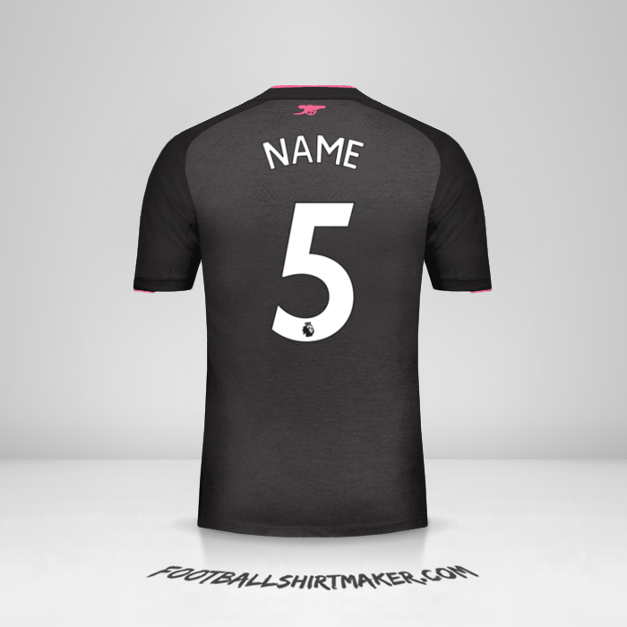 Trikot Arsenal 2017/18 Dritte -  name - 5