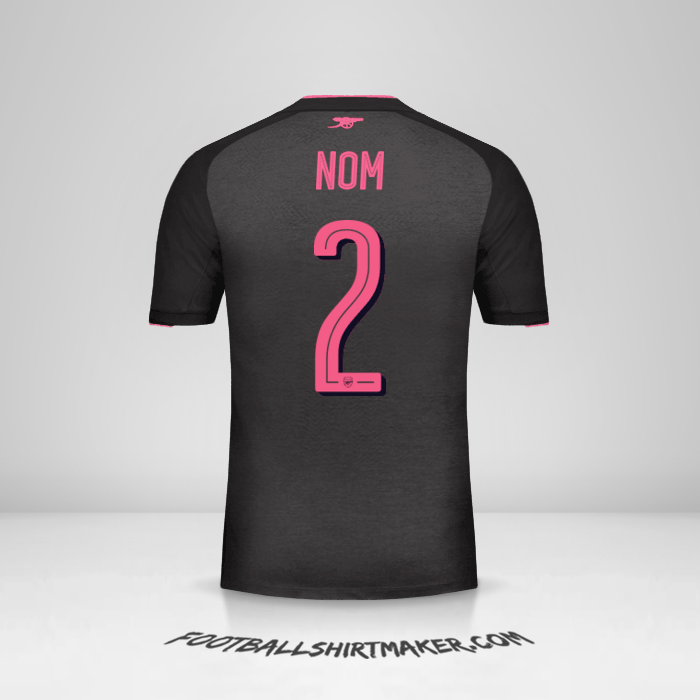 Maillot Arsenal Cup 2017/18 Troisième -  nom - 2