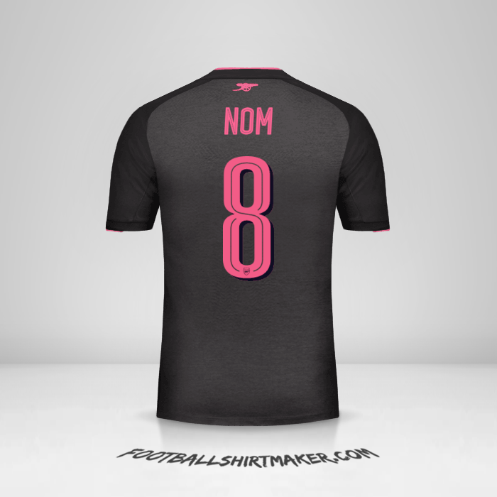 Maillot Arsenal Cup 2017/18 Troisième -  nom - 8