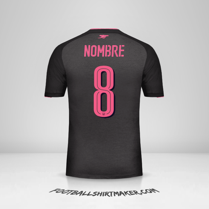 Camiseta Arsenal Cup 2017/18 Tercera -  nombre - 8