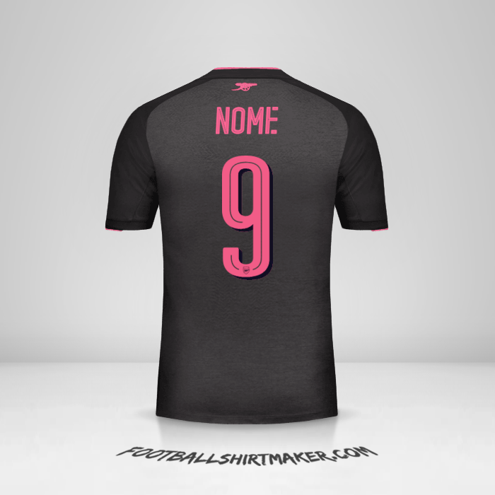 Camisa Arsenal Cup 2017/18 Terceira -  nome - 9