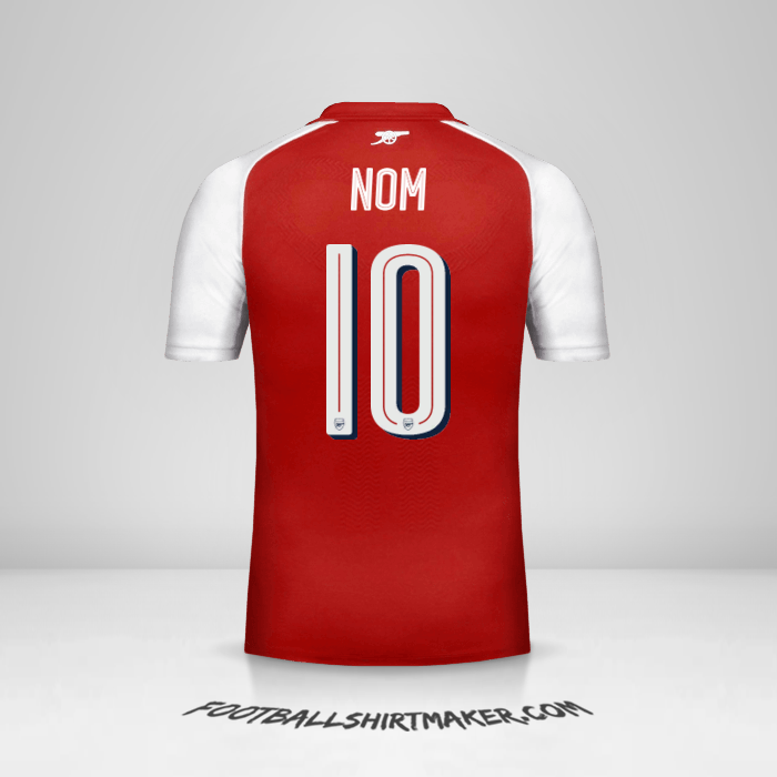 Maillot Arsenal Cup 2017/18 -  nom - 10