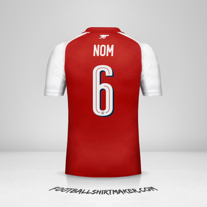 Maillot Arsenal Cup 2017/18 -  nom - 6