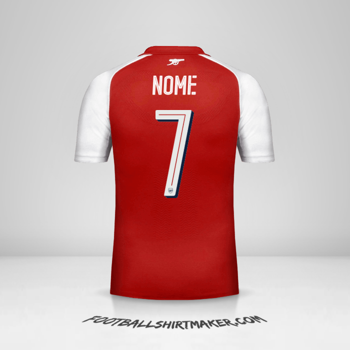 Camisa Arsenal Cup 2017/18 -  nome - 7