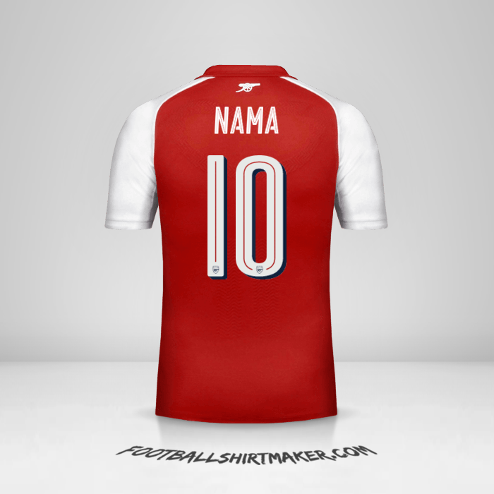Jersey Arsenal Cup 2017/18 -  nama - 10