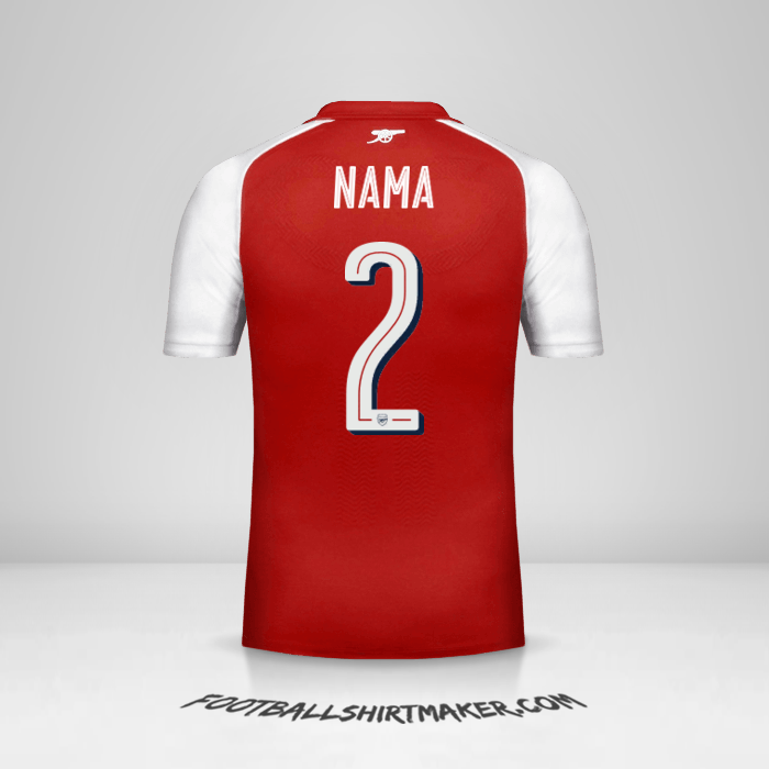 Jersey Arsenal Cup 2017/18 -  nama - 2