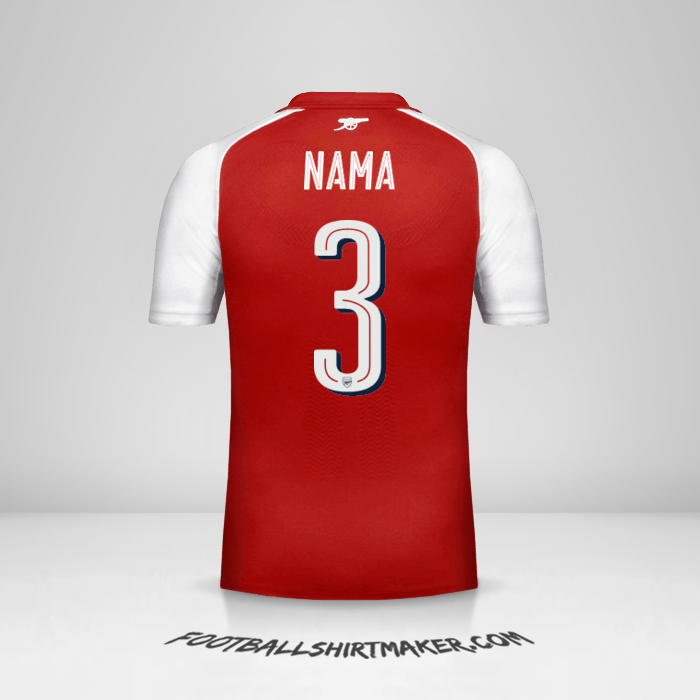 Jersey Arsenal Cup 2017/18 -  nama - 3