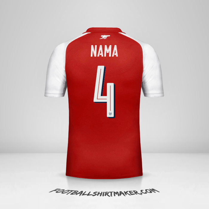 Jersey Arsenal Cup 2017/18 -  nama - 4