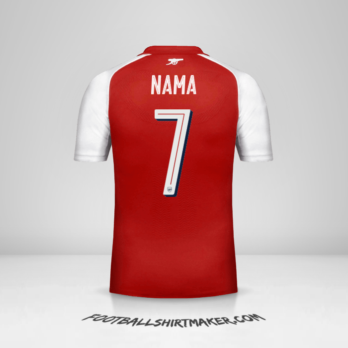 Jersey Arsenal Cup 2017/18 -  nama - 7
