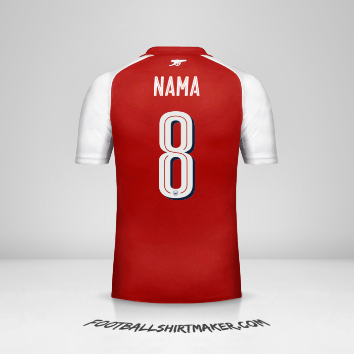 Jersey Arsenal Cup 2017/18 -  nama - 8