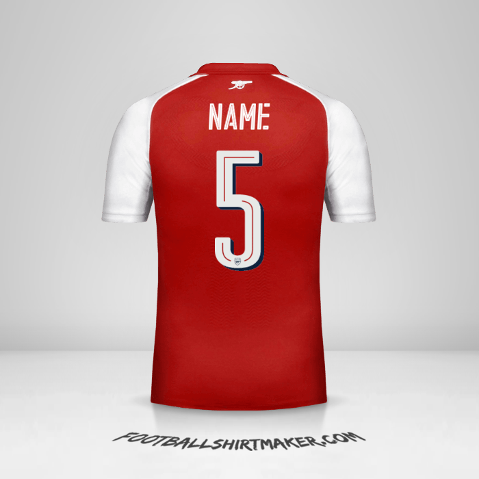 Shirt Arsenal Cup 2017/18 -  name - 5
