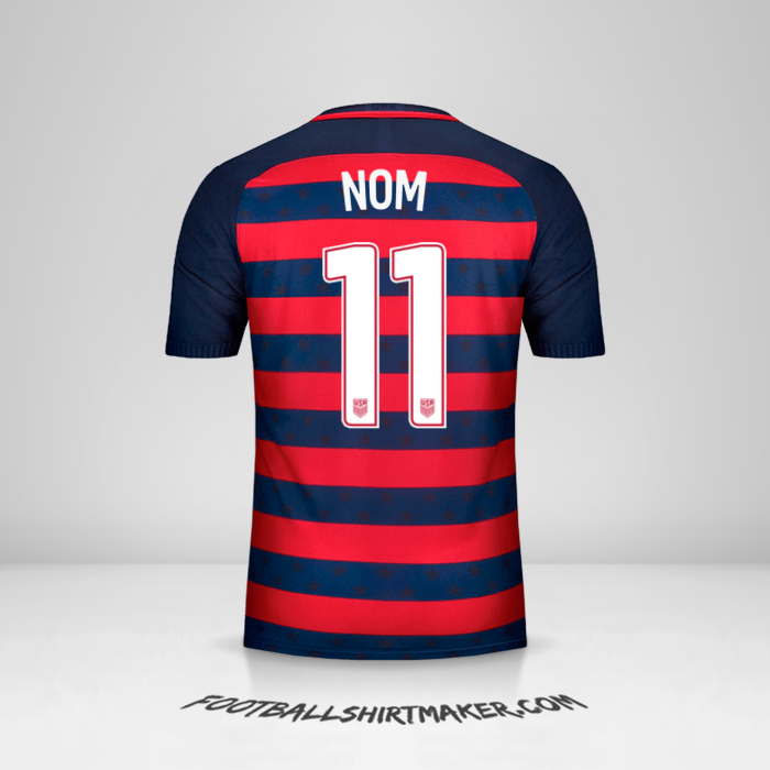 Maillot États-Unis Gold Cup 2017 -  nom - 11