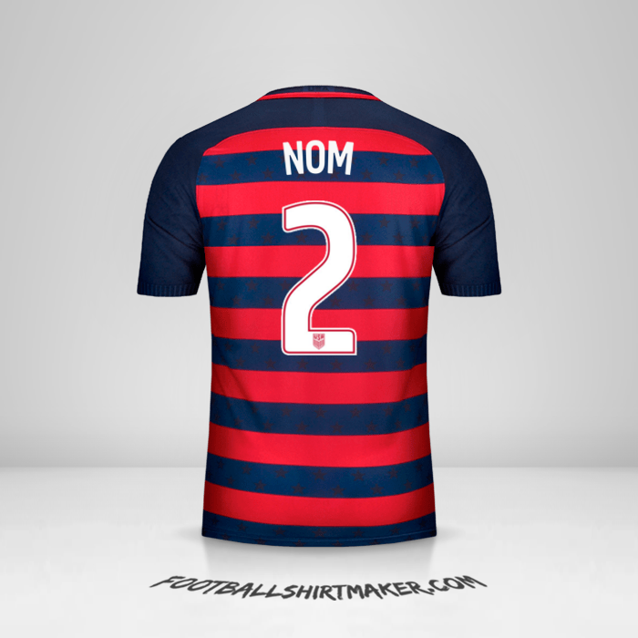 Maillot États-Unis Gold Cup 2017 -  nom - 2