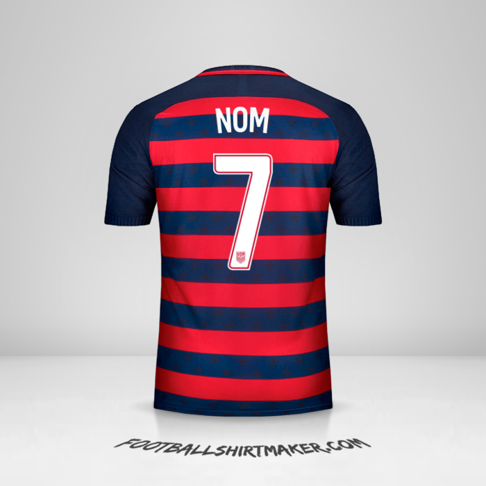 Maillot États-Unis Gold Cup 2017 -  nom - 7