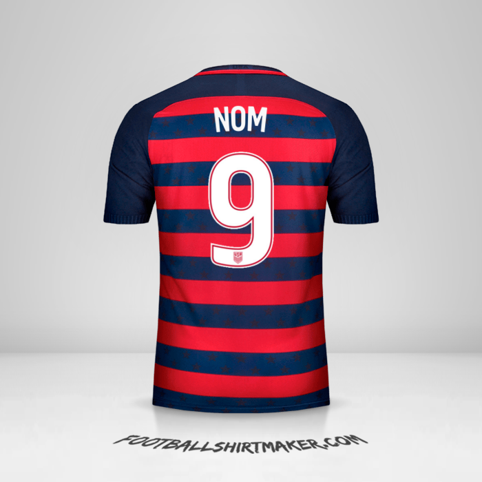 Maillot États-Unis Gold Cup 2017 -  nom - 9