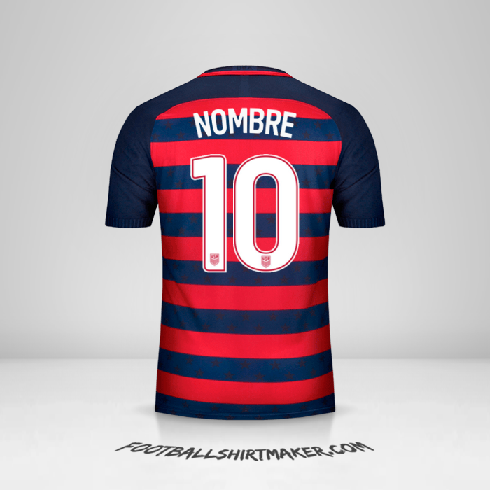 Camiseta Estados Unidos Gold Cup 2017 -  nombre - 10