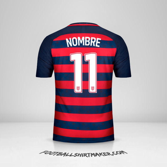 Camiseta Estados Unidos Gold Cup 2017 -  nombre - 11