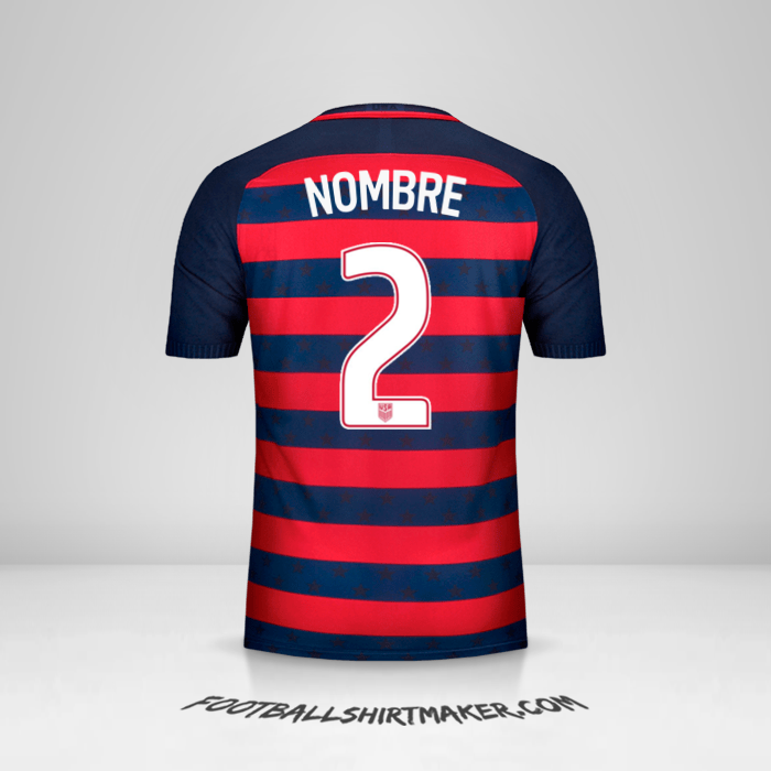 Jersey Estados Unidos Gold Cup 2017 -  nombre - 2