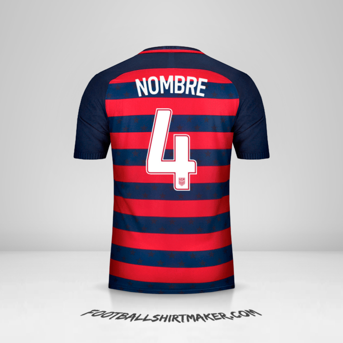 Jersey Estados Unidos Gold Cup 2017 -  nombre - 4