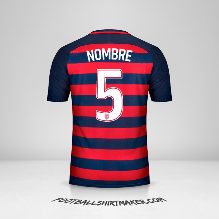 Jersey Estados Unidos Gold Cup 2017 -  nombre - 5