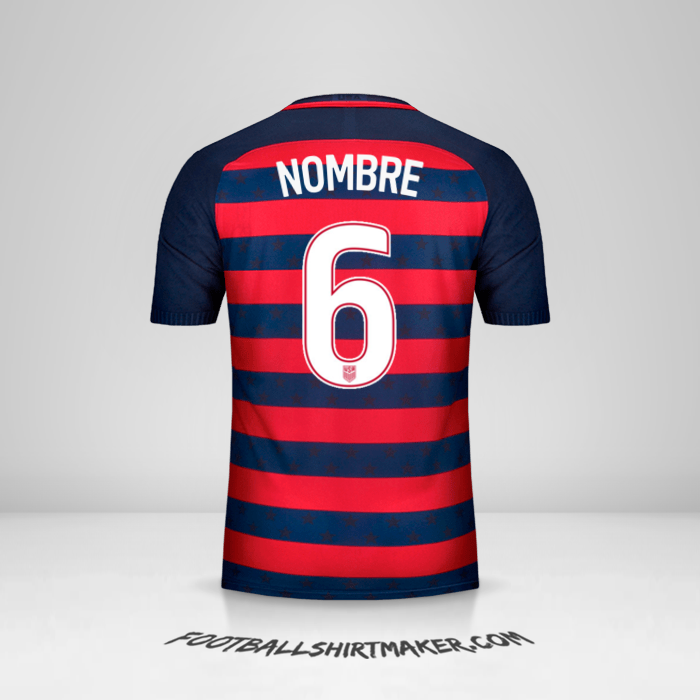 Jersey Estados Unidos Gold Cup 2017 -  nombre - 6