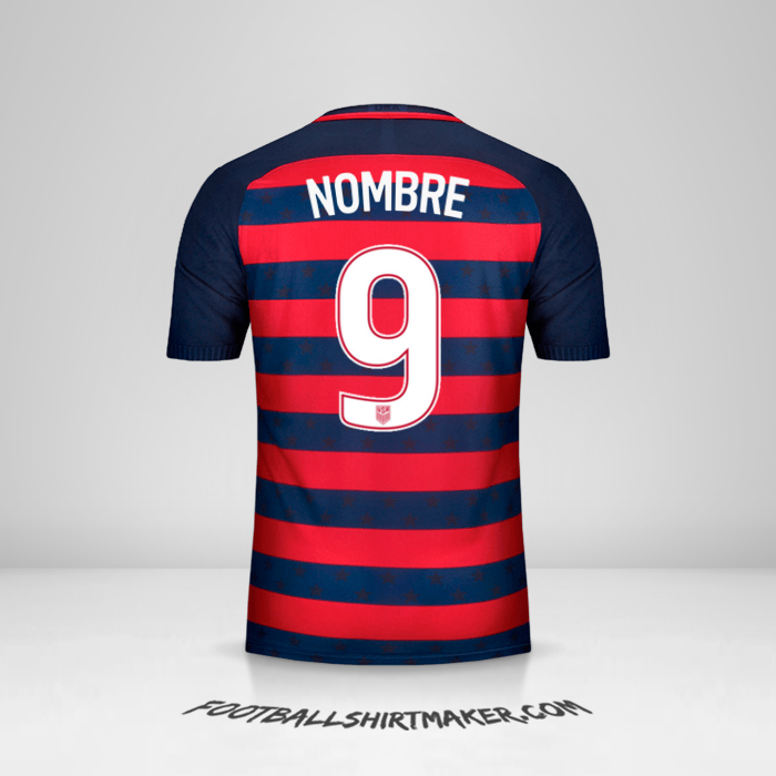 Jersey Estados Unidos Gold Cup 2017 -  nombre - 9