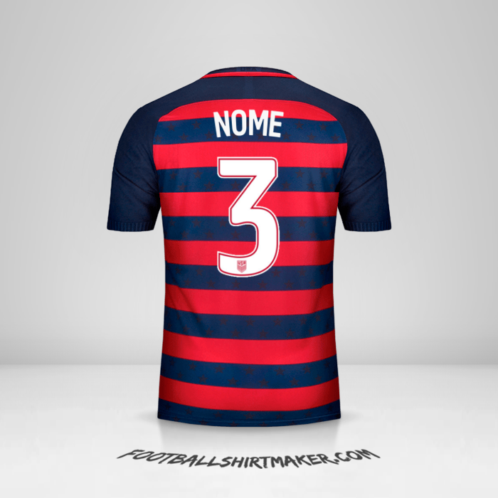 Maglia Stati Uniti Gold Cup 2017 -  nome - 3