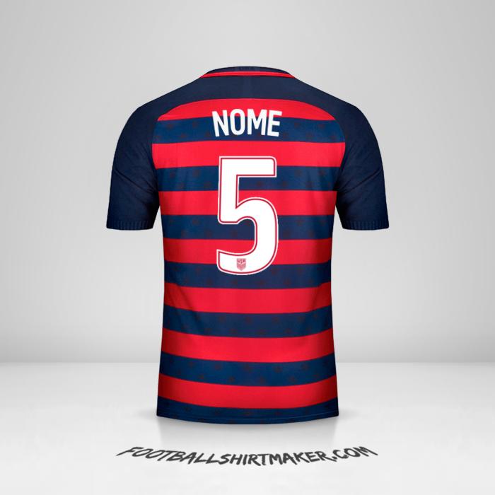 Maglia Stati Uniti Gold Cup 2017 -  nome - 5