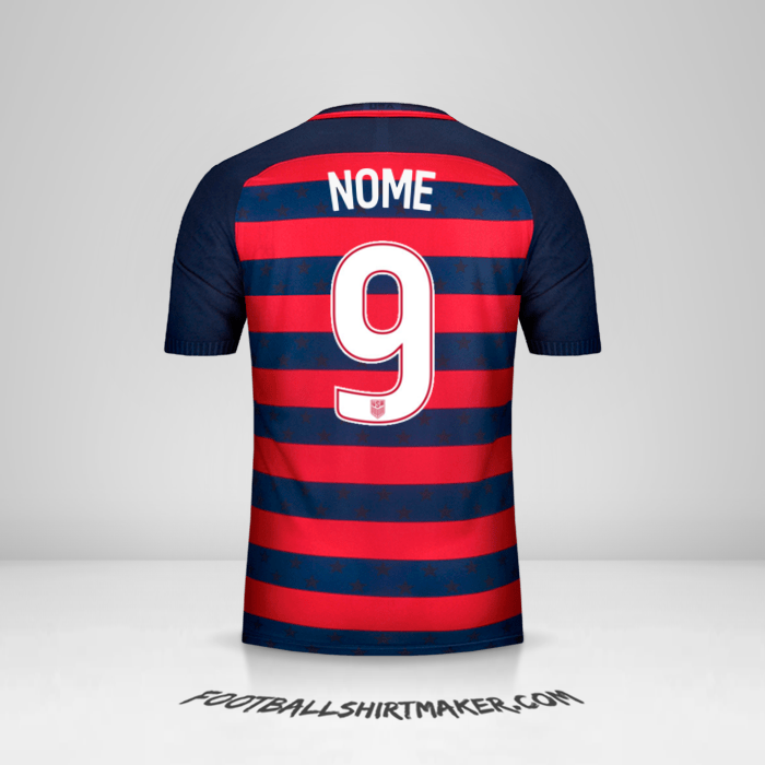 Camisa Estados Unidos Gold Cup 2017 -  nome - 9