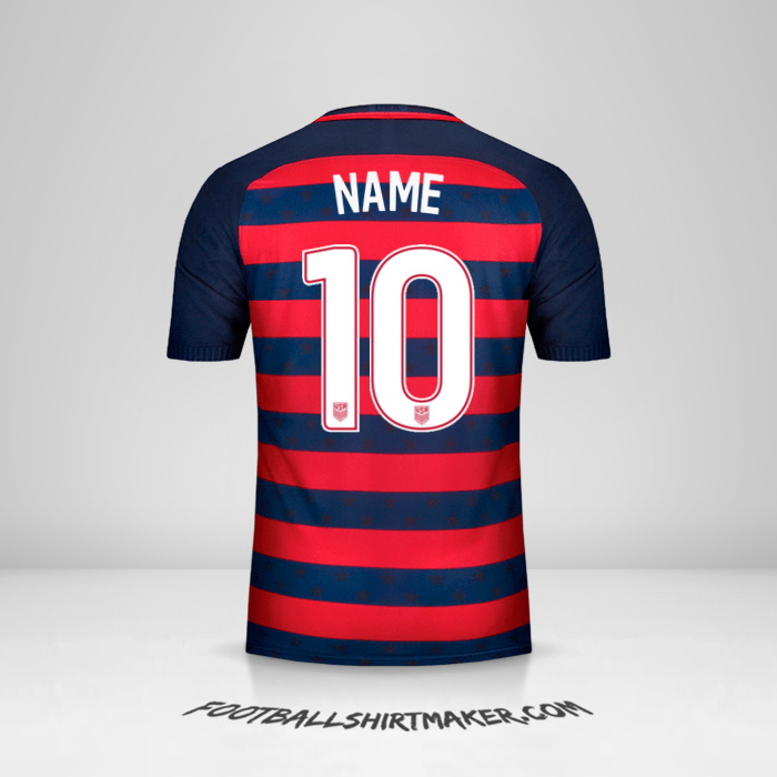 Trikot Vereinigte Staaten Gold Cup 2017 -  name - 10