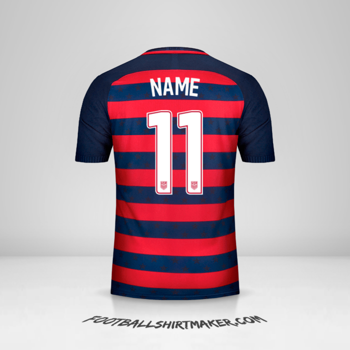 Jersey United States Gold Cup 2017 -  name - 11