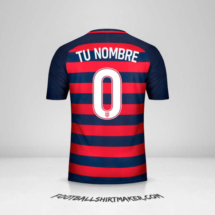 Camiseta Estados Unidos Gold Cup 2017 -  tu nombre - 0