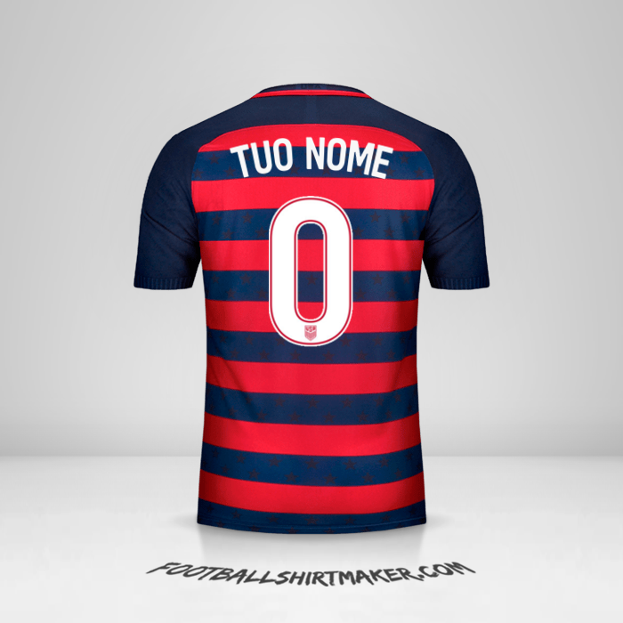 Maglia Stati Uniti Gold Cup 2017 -  tuo nome - 0
