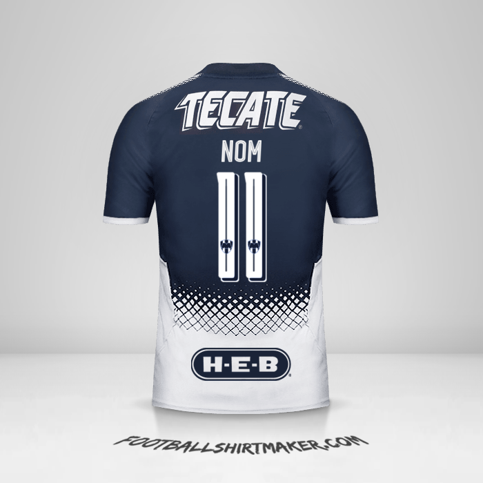 Maillot Monterrey 2017/18 -  nom - 11