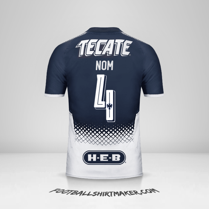 Maillot Monterrey 2017/18 -  nom - 4
