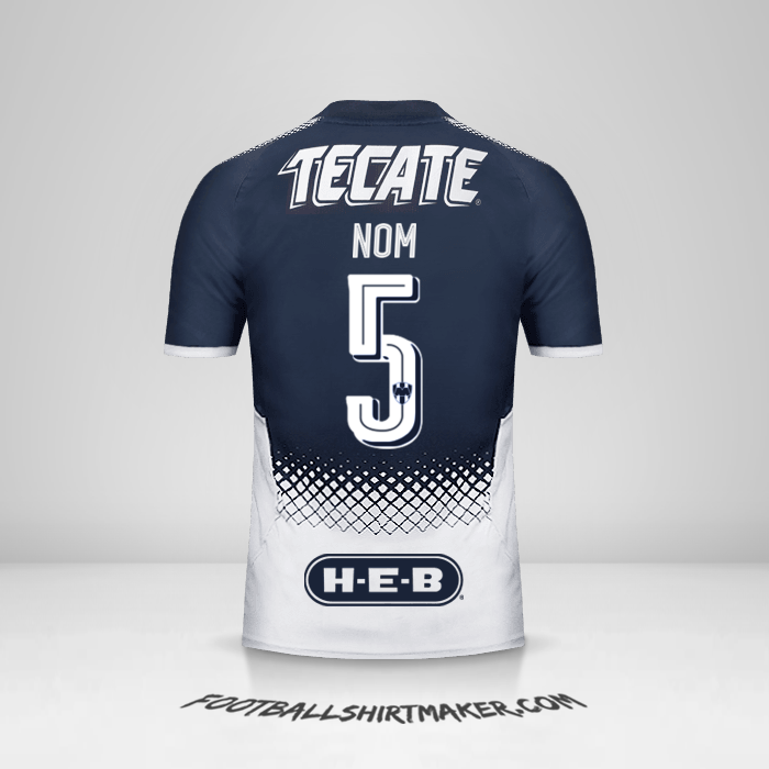Maillot Monterrey 2017/18 -  nom - 5