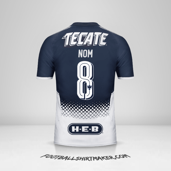 Maillot Monterrey 2017/18 -  nom - 8