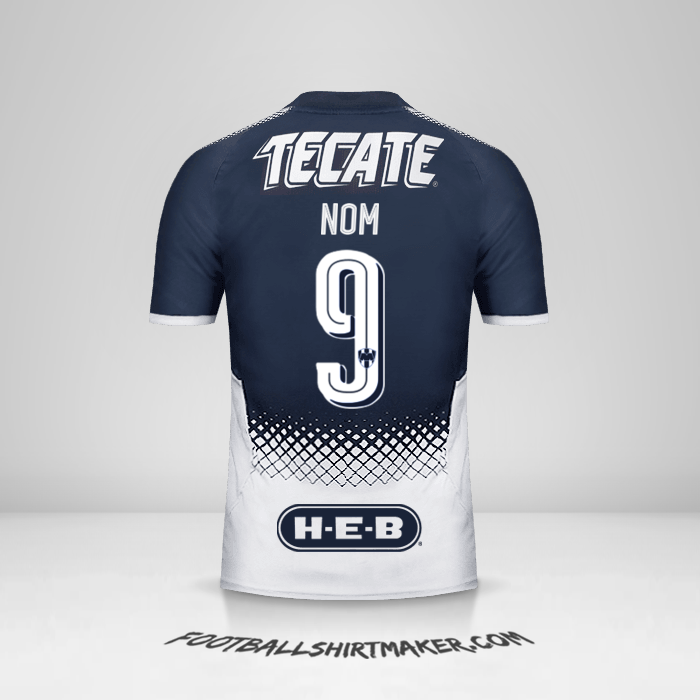 Maillot Monterrey 2017/18 -  nom - 9