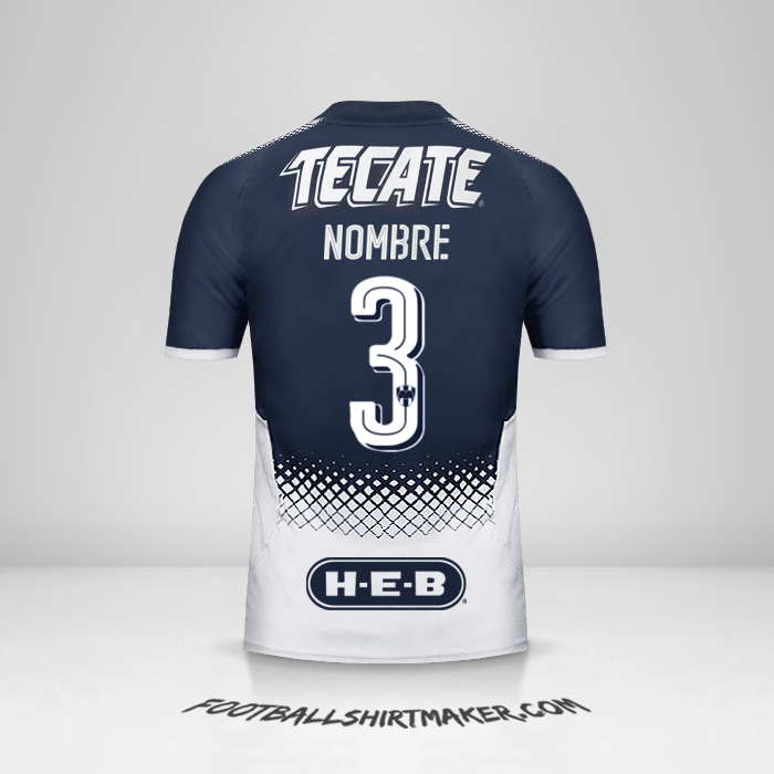 Jersey Monterrey 2017/18 -  nombre - 3