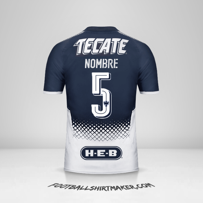 Jersey Monterrey 2017/18 -  nombre - 5