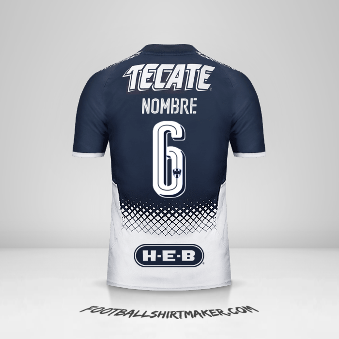 Camiseta Monterrey 2017/18 -  nombre - 6