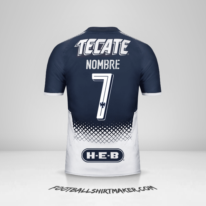 Jersey Monterrey 2017/18 -  nombre - 7